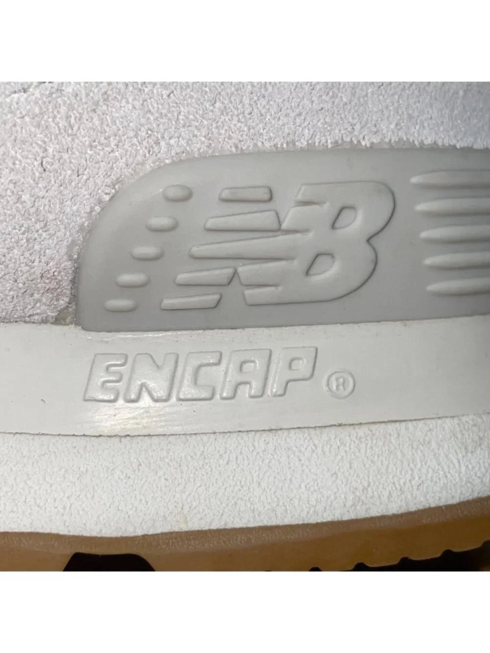New Balance Women’s White Suede ENCAP 574 Casual Retro Sneakers Size 7